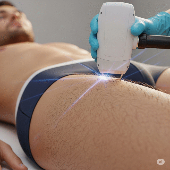 ¿Como es el Procedimiento de Depilacion Laser del Bikini Hombres?