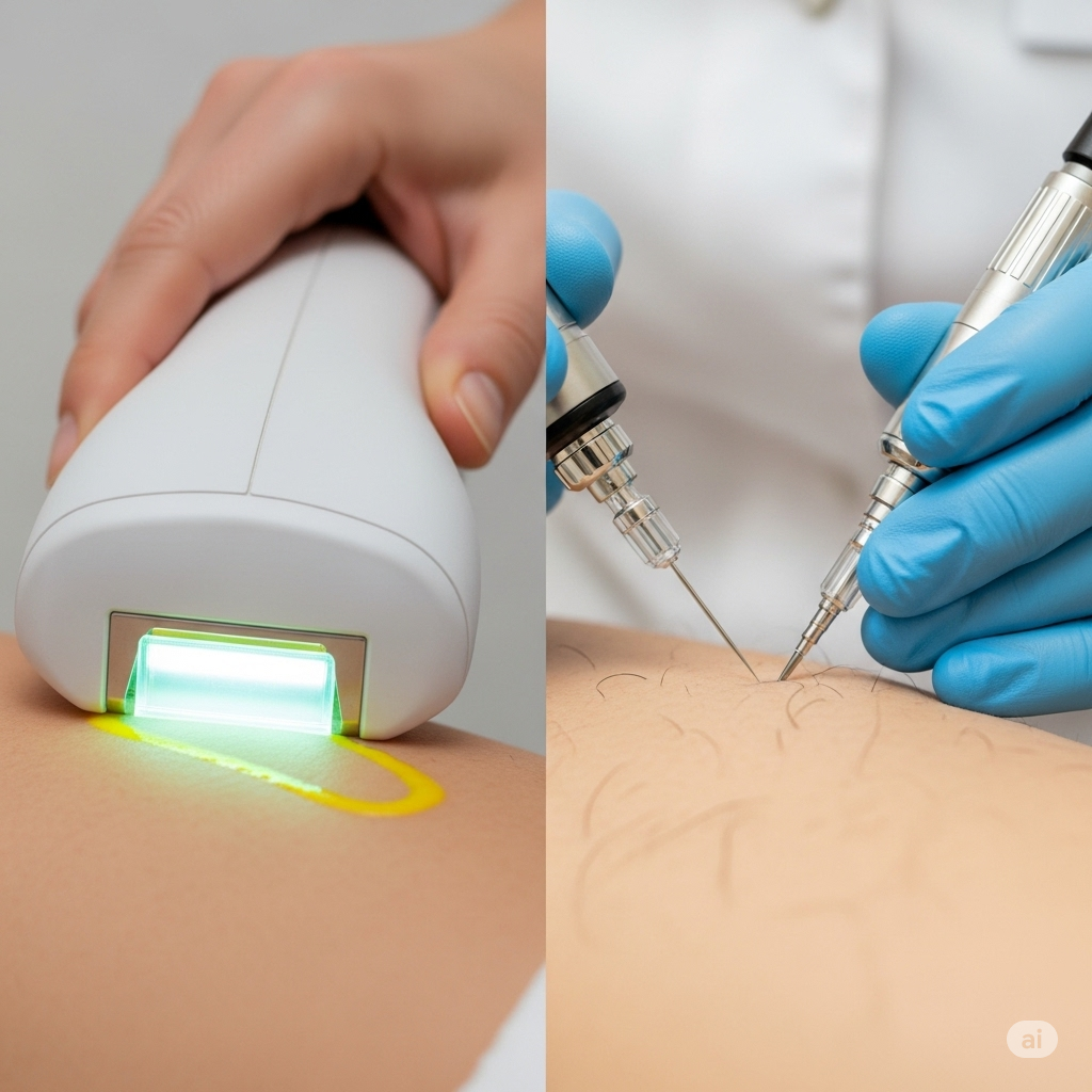 diferencias depilacion con luz pulsada y electrolisis